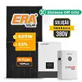 Gerador de Energia Solar Retrofit Luxpower Sem Estrutura SGF 3,72KWP ERA 620W WPV 5KW AC TRIF. 380V DC48V BAT. LITIO 20,48kWh