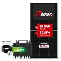 Gerador de Energia Solar Microinversor Growatt Sem Estrutura SGF 4,88KWP RONMA 610W BIFACIAL NEO 2.25KW 4MPPT MONO 220V COM CABO