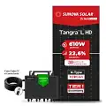 Gerador de Energia Solar Microinversor Growatt Telhado Fibro Parafuso Madeira SGF 4,88KWP SUNOVA N-TYPE MONO 610W NEO 2KW 4MPPT MONO 220V COM CABO 