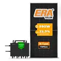 Gerador de Energia Solar Microinversor Growatt Telhado Fibro Parafuso Metal SGF 21,24KWP ERA N-TYPE MONO 590W NEO 2KW 4MPPT MONO 220V