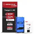 Gerador de Energia Solar Off Grid Interativo Must Sem Estrutura SGF 4,88KWP SUNOVA 610W PV29 LHP 5KW AC120V DC48V BAT. LITIO 5.12KWH 100A