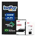 Gerador de Energia Solar Off Grid Interativo Must Sem Estrutura SGF 6,6KWP FINAME 550W PV29 HP 5KW AC220V DC48V BAT. LITIO 5.12KWH 100A