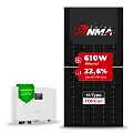 Gerador de Energia Solar On Grid Sungrow Telhado Fibro Parafuso Madeira SGF 3,66KWP RONMA 610W BIFACIAL SG RS-L 3KW 1MPPT MONO 220V
