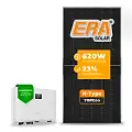Gerador de Energia Solar On Grid Sungrow Telhado Fibro Parafuso Metal SGF 4,96KWP ERA N-TYPE MONO 620W SG RS-L 5KW 2MPPT MONO 220V