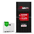 Gerador de Energia Solar On Grid Sungrow Telhado Fibro Parafuso Metal SGF 7,93KWP RONMA 610W BIFACIAL SG RS-L 6KW 2MPPT MONO 220V