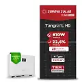 Gerador de Energia Solar On Grid Sungrow Telhado Fibro Parafuso Madeira SGF 9,15KWP SUNOVA N-TYPE MONO 610W SG RS-L 6KW 2MPPT MONO 220V