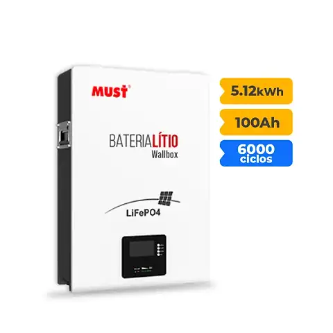 Foto 5 - Gerador de Energia Solar Off Grid Interativo Must Sem Estrutura SGF 7,08KWP ERA 590W PV29 LHP 5KW AC120V DC48V BAT. LITIO 5.12KWH 100A