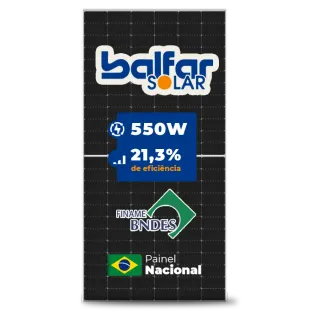 Painel Solar Balfar BS72M-550W BALFAR MONOCRISTALINO 144 CELULAS NACIONAL